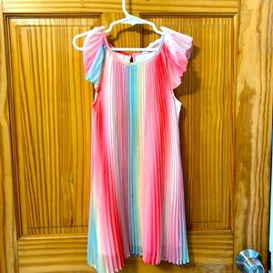 Girls pleated dress, fully lined